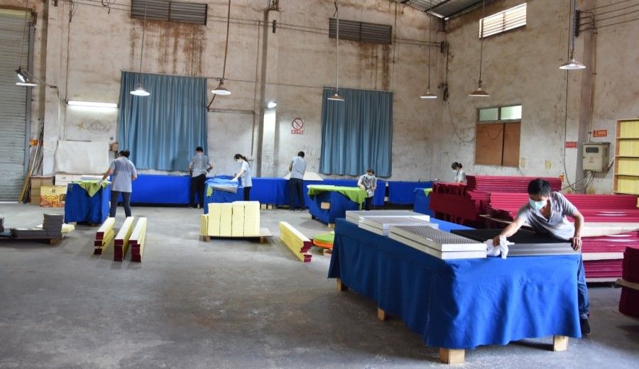 Guangzhou Wuyang Yiguan Acoustic Materials Co., Ltd. fabrikant productielijn