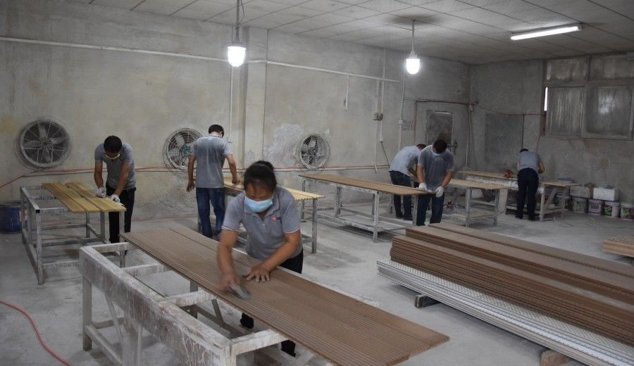 Guangzhou Wuyang Yiguan Acoustic Materials Co., Ltd. fabrikant productielijn