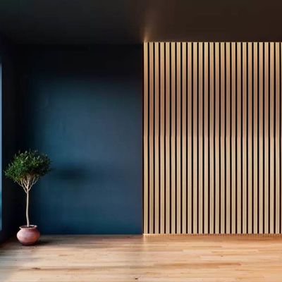 Geluidsbestrijding akoestische houten slatenpanelen voor muren en plafonds 600x2400 mm