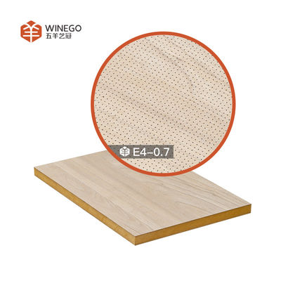 Superieure geluidsdichte akoestische micro geperforeerde panelen veneer of melamine afwerking