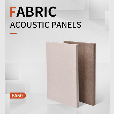 Op maat gemaakte verschillende kleuren van stoffen akoestische panelen met een hoge dichtheid voor muren