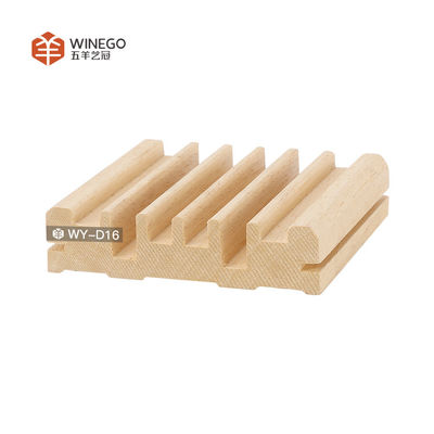 Solid Wood QRD akoestische diffuser panelen PU verf Afwerking Natuurlijke hout kleur