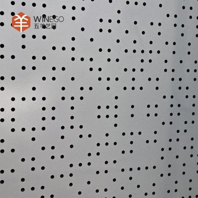 Ontwerp Esthetiek Aluminium geperforeerd akoestisch paneel Voor winkelcentrum