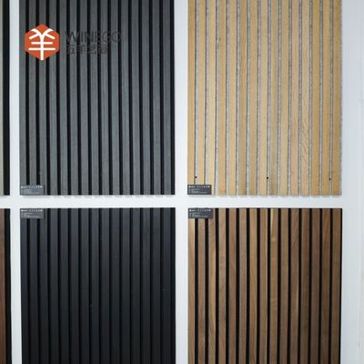 Moderne houten akustische plaat met PET-filter voor muren en plafonds